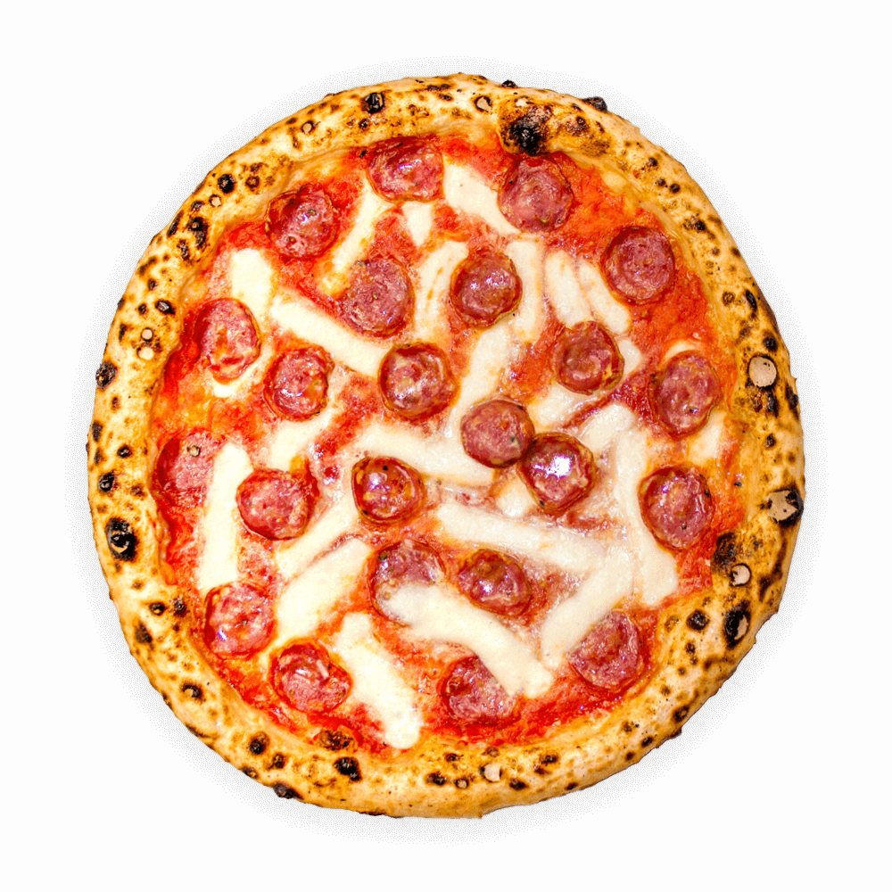 pizza con salamino picante