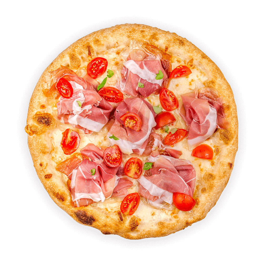 pizza con crudo di parma