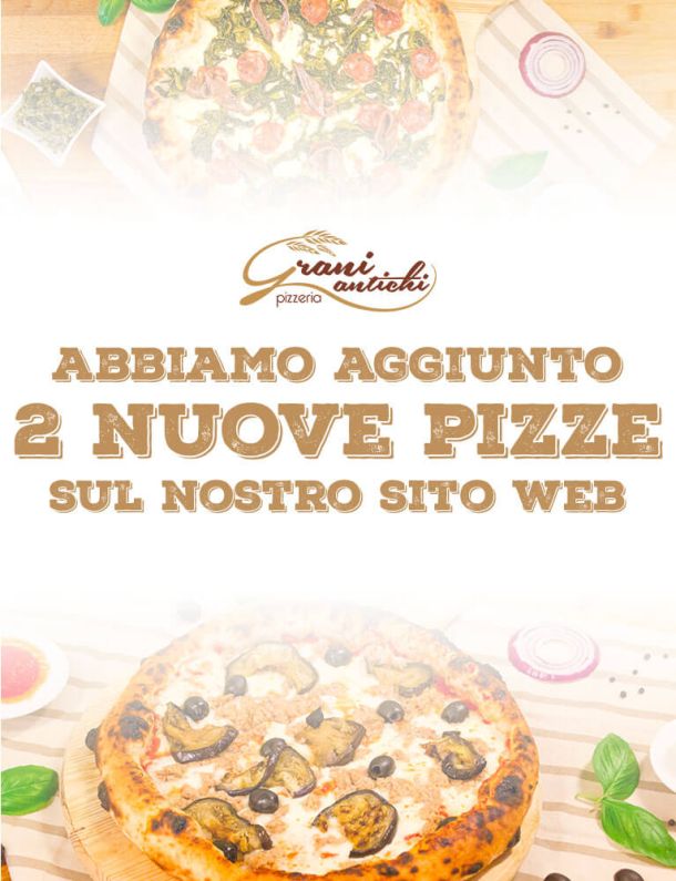 abbiamo aggiunto 2 nuove pizze sul sito web