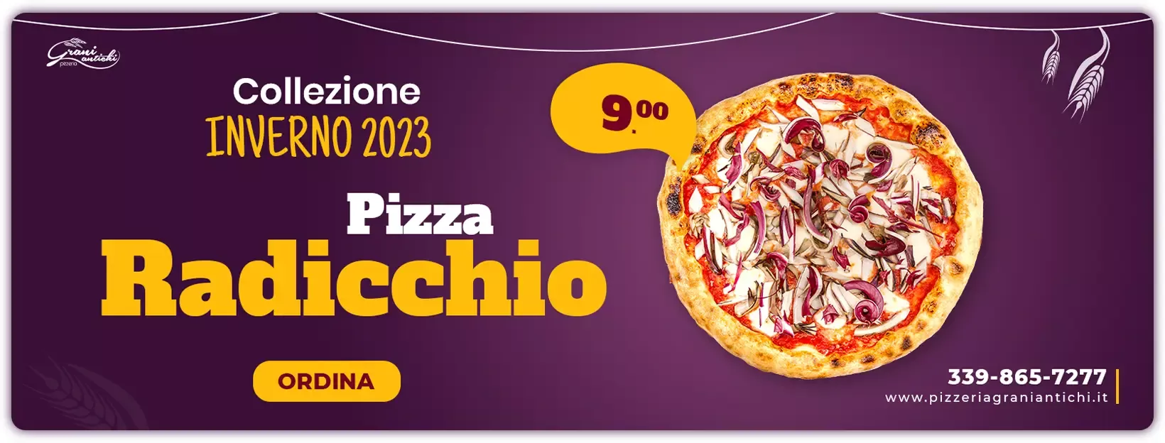 pizza al radicchio di Treviso